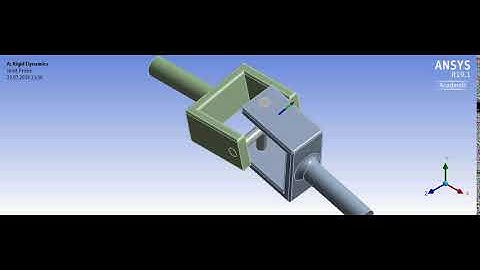 Ansys Workbench 19.1 kardan kavrama mekanizması rigid dynamics analizi MAK.MÜH.MESUT CAN ÇAVUŞOĞLU