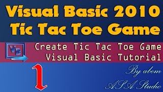 Visual Basic 2010 Tutorial, Create Tic Tac Toe Game, 1, Concept and Button Function