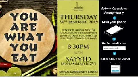 Guide To Permissible & Non-permissible Foods -  Syed Muhammad Rizvi