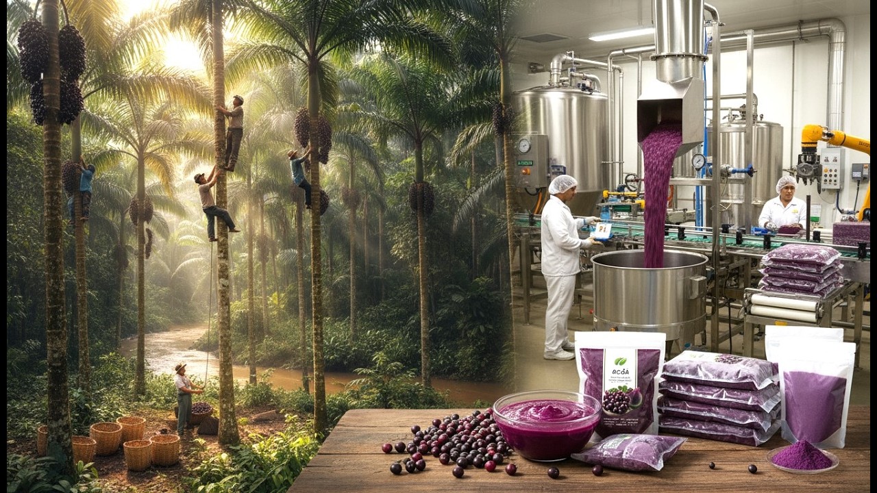 How Brazilian Açaí Farms Grow and Harvest Millions of Berries