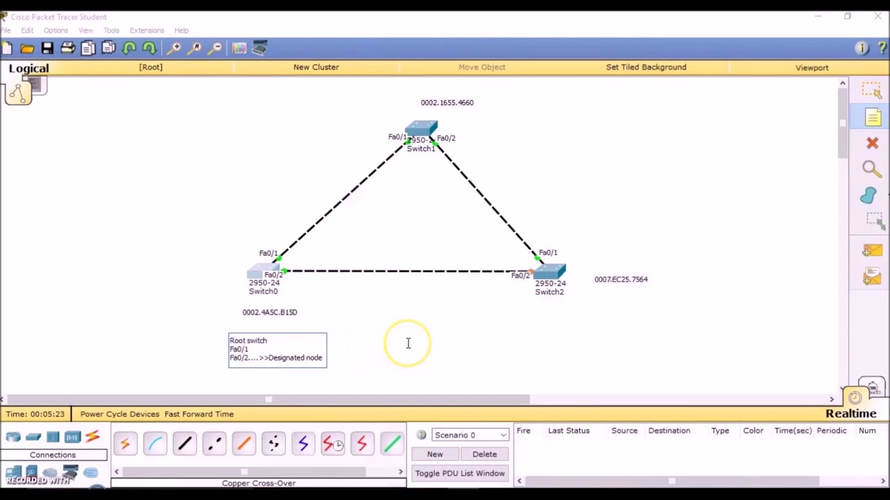 Spanning Tree Protocol using Cisco Packet Tracer - YouTube