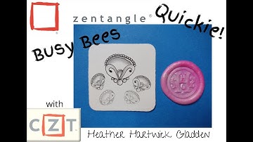 Zentangle® Quickie: Busy Bees