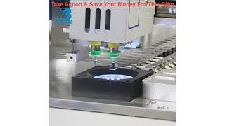 Top Fully automatic two-headed desktop pick and place machine with vision system