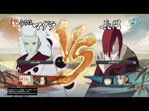 ナルティメットストーム4　ランクマ　熱戦プレイ　六道マダラVS長門