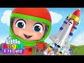 Astronaut Song | Baby John Series | Little Angel And Friends Kid Songs