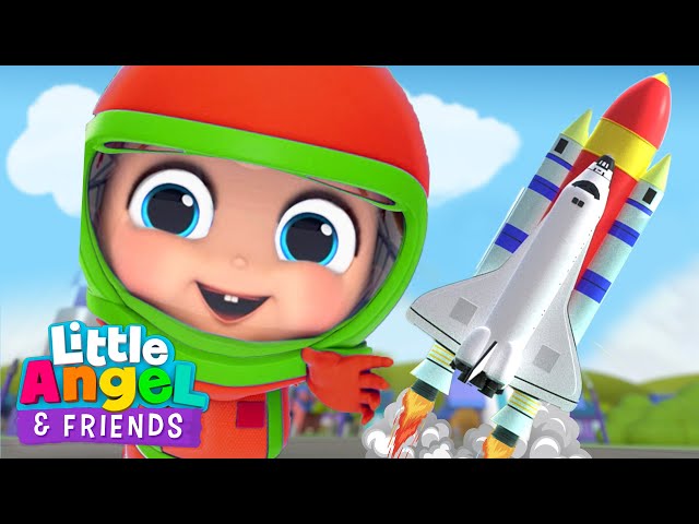 Astronaut Song | Baby John Series | Little Angel And Friends Kid Songs class=