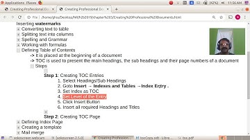 Chapter 3 Part 5 Creating Professional Documents