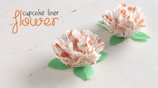 DIY: Cupcake Liner Flower