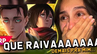 REACT - Nosso Fim 💔 | Eren & Mikasa (Shingeki no Kyojin) | ft. @amandaareia | JRP