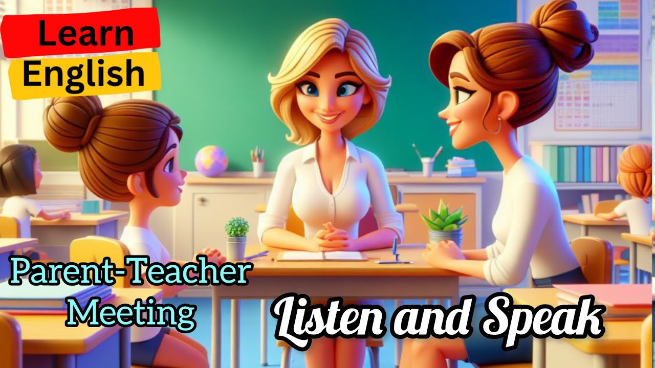 Parent Teacher Conversation Learn English Through Stories Improve parent-teacher-conversation-learn-english-through-stories-improve