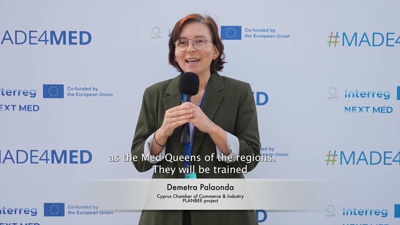 Interview | Demetra Palaonda, PLANBEE project | Interreg NEXT MED Launch and training event
