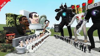 CAMERAMAN MECHA BOSS VS SKIBIDI DOP DOP TOILET ARMY In Garry's Mod!