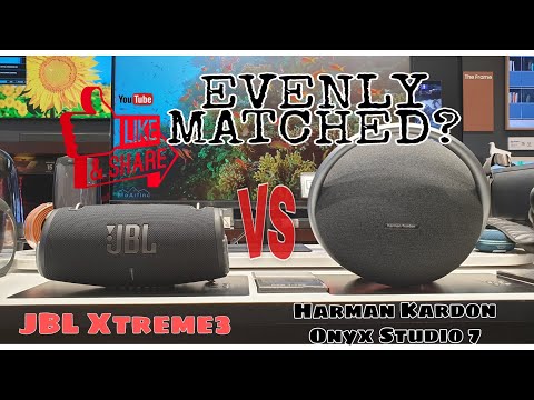 Bass test - JBL Xtreme3 vs Harman Kardon Onyx Studio 7