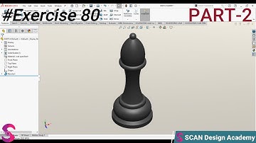 🌟💯SolidWorks Chess Bishop Design Tutorial (PART - 2)🌟