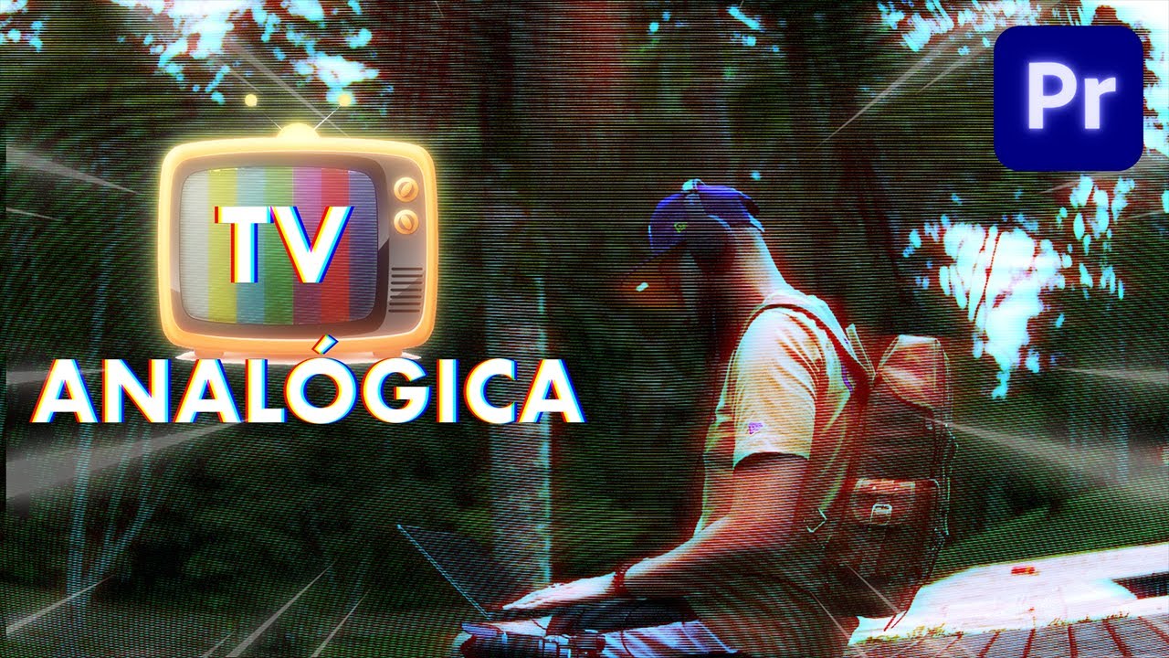 Como criar um efeito TV/VHS ANALÓGICO no Adobe Premiere (Passo a passo)