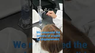 measuring volume of a solid by displacement of water
