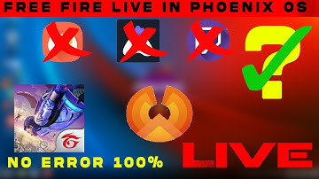 How to Do Live Stream Free Fire | Phoenix Os | No Error