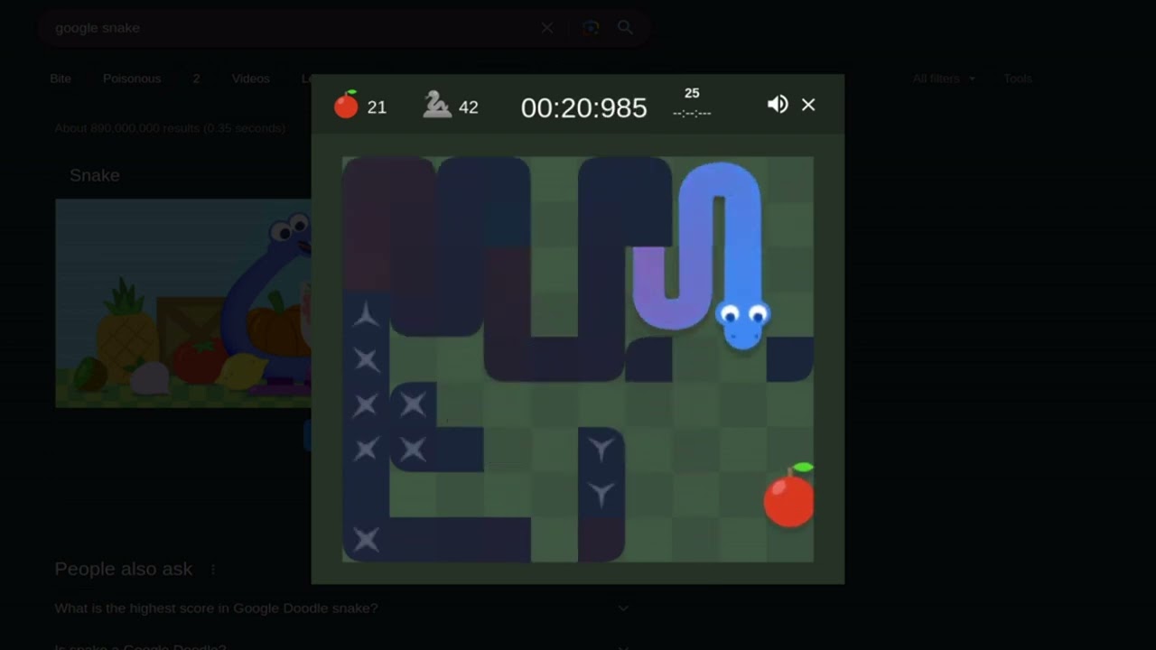 Google Snake Statue Mode Former World Record Retake [41.269