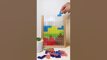 PART 417 | SOFT SPOKEN TETRIS ASMR: TAPPING AND SORTING COLORFULL BLOCKS