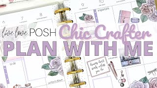 CLASSIC VERTICAL PLAN WITH ME | CHIC CRAFTER LIVE LOVE POSH | HAPPY PLANNER SPREAD | MOJO JOJO PLANS