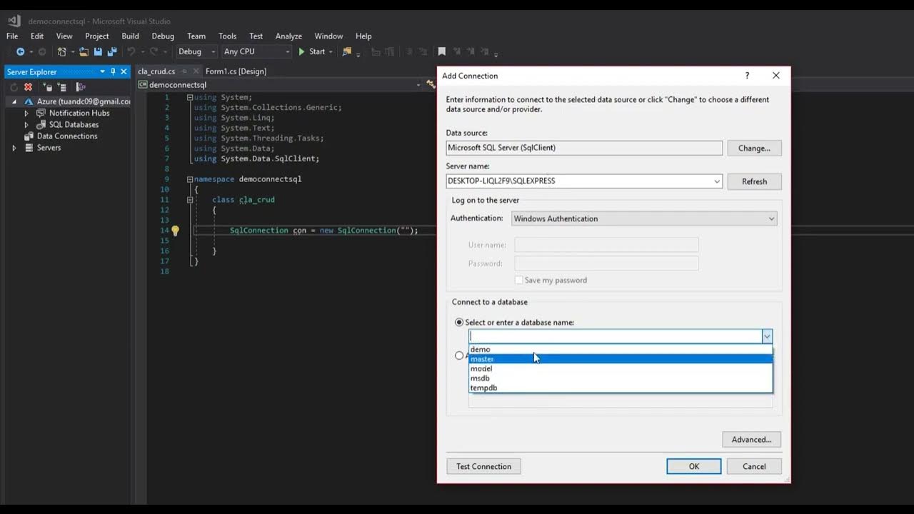 Thêm đọc sửa xóa dữ liệu SQL Server trong lập trình C# Create Read ...