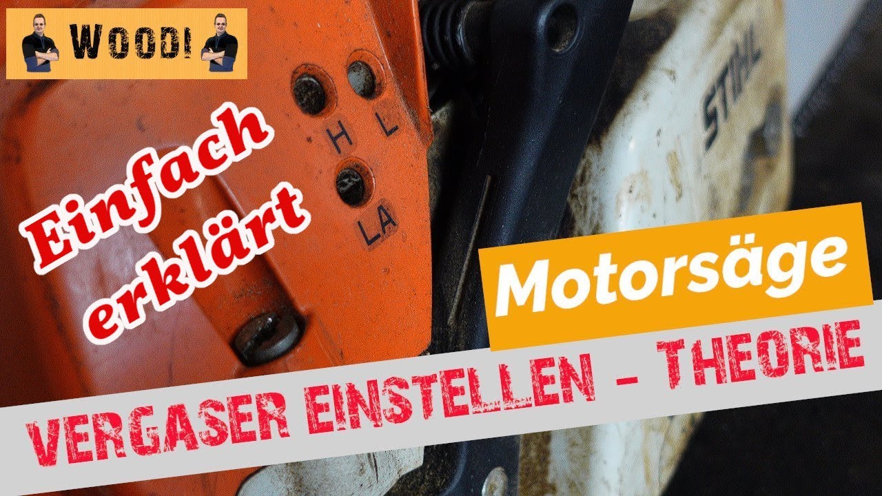 Motorsäge - Vergaser einstellen - Was ist wichtig? Woodi  #Vergasereinstellung 