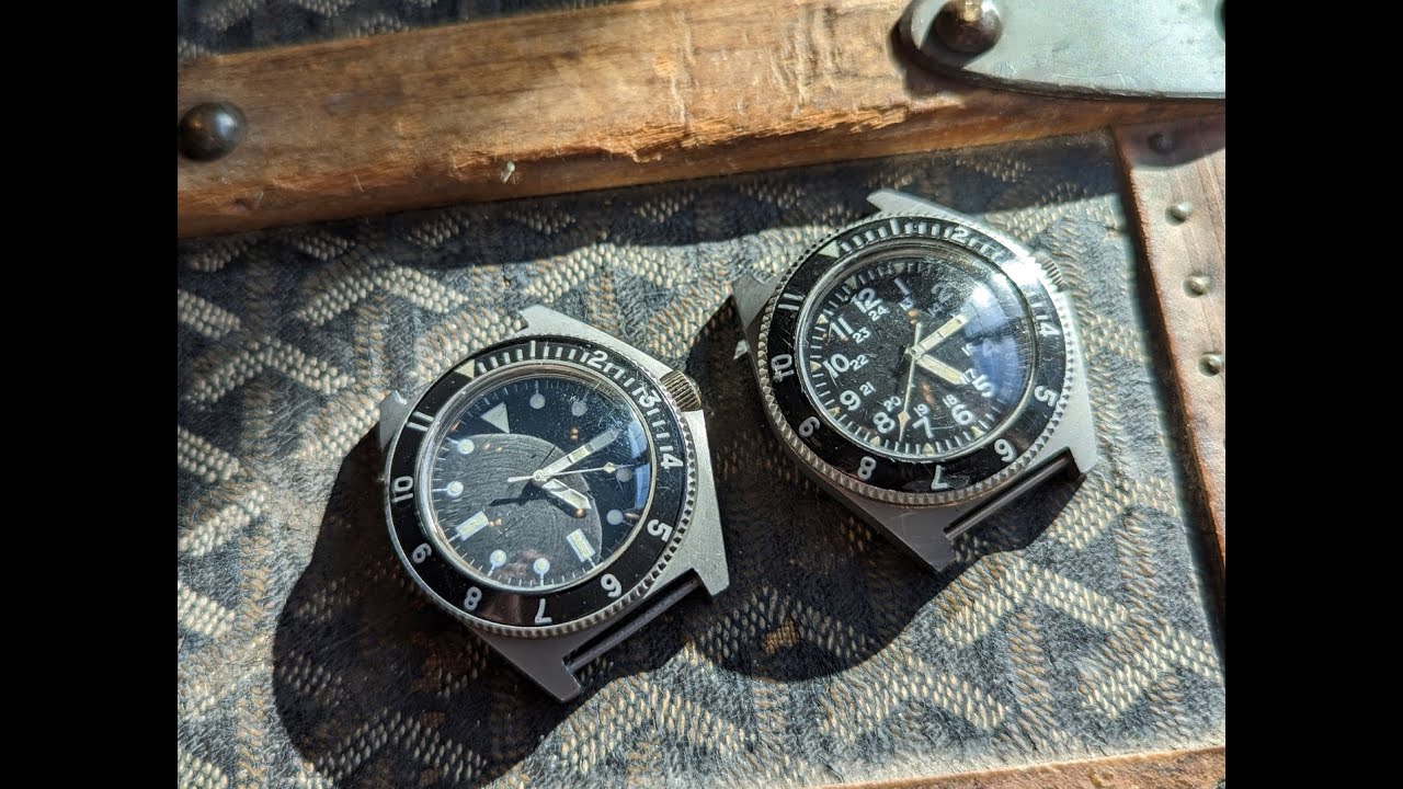Vintage Benrus Type I & Type II US military watches - YouTube