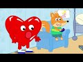 Hot vs Cold Challenge in Rainbow Swimming Pool | Fox Family amazing stories cartoon for kids #1595