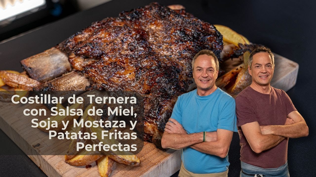 Costillar de Ternera con Salsa de Miel, Soja y Mostaza y Patatas Fritas Perfectas | Hermanos Torres