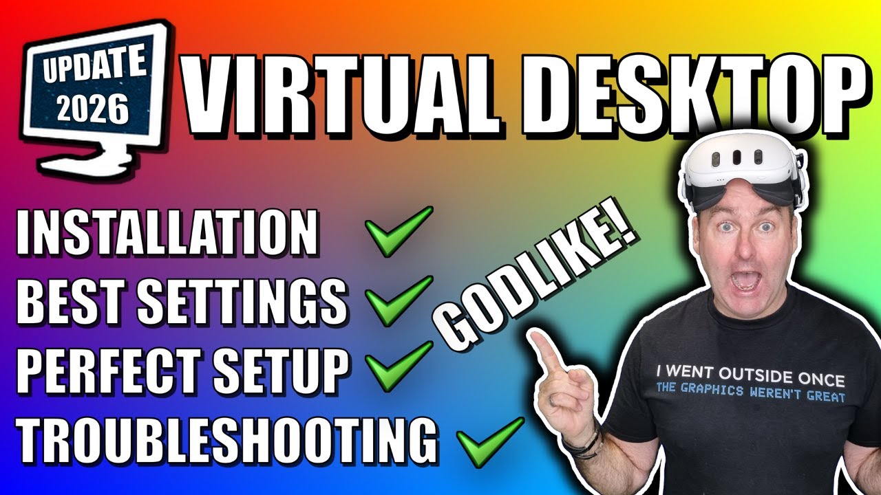 Play ALL Your PC VR Games WIRELESSLY - Virtual Desktop FULL Setup Guide