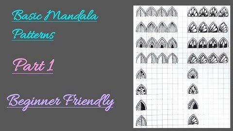 BASIC MANDALA PATTERNS - PART 1