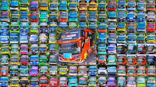 Download Lagu KUMPULAN KLAKSON TELOLET BASURI TERBARU 2024 QQ TRANS \u0026BUS BANSEL KONVOI MENGULAR PULANG PANGANDARAN MP3