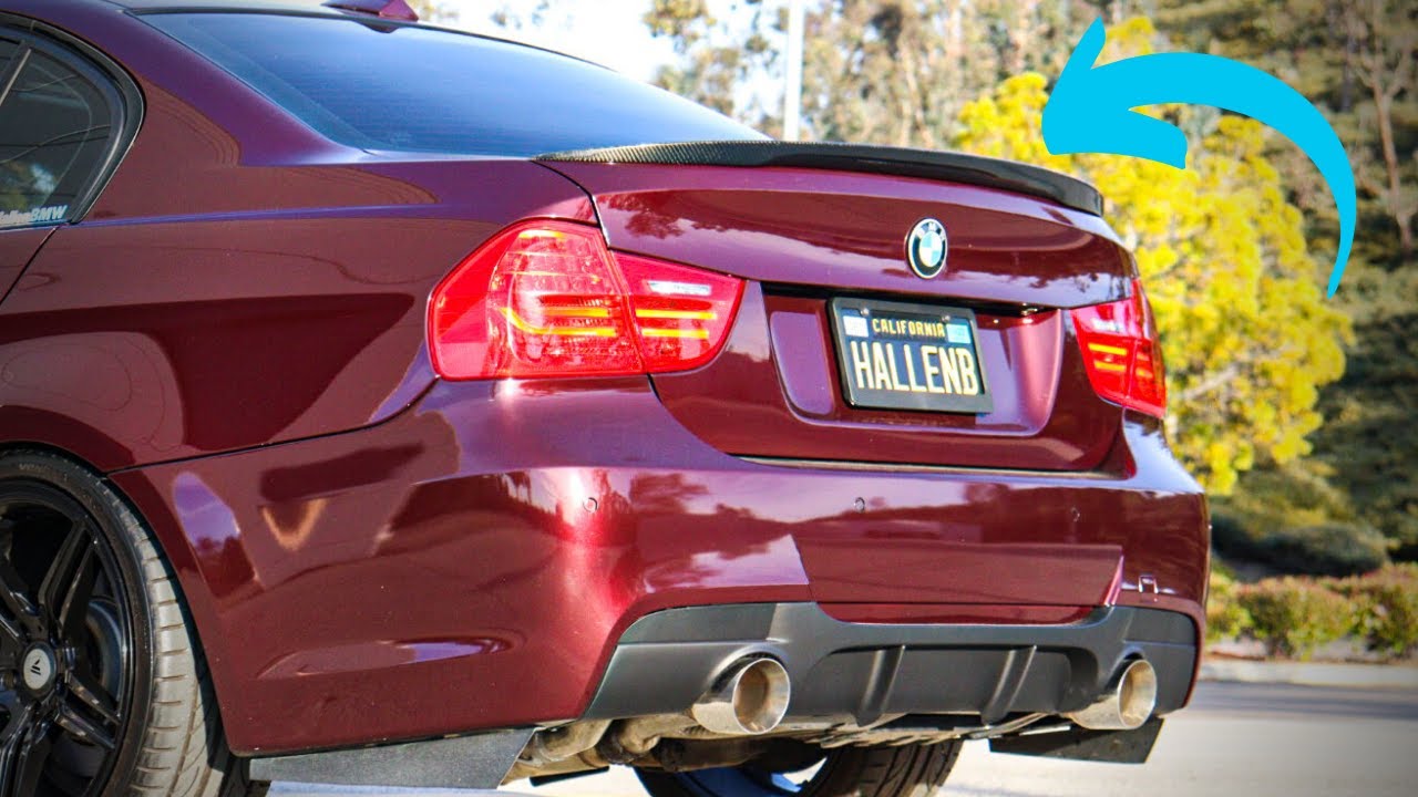 The Best Carbon Fiber Rear Spoiler Lip for Your BMW E90! 