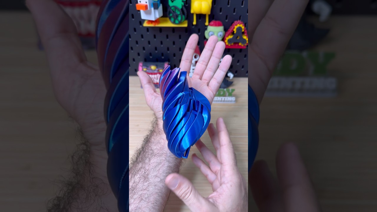 3D Printed Slime Ball Fidget | Made with Dual Color Filament!