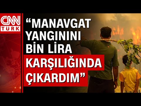 Manavgat orman yangınında ses kaydı! Benzin döke döke, yaka yaka gittim