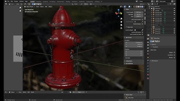 hydrant modelling timelapse blender 2.83