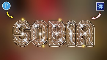 Glass Font Editing On Ps Touch PixelLab | Glass Font Dp editing | how to make glass font editing