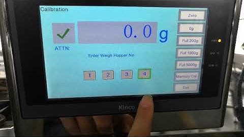 KENWEI  linear weigher calibration