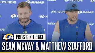 Sean McVay On Rams-Texans Matchup \u0026 Injury Updates; Matthew Stafford On Chemistry With Davante Adams Sean McVay On Rams-Texans Matchup \u0026 Injury Updates; Matthew Stafford On Chemistry With Davante Adams