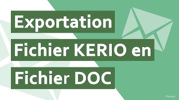 Comment exporter Kerio Email au format DOC