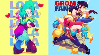 Brawl Stars Fanart | Lola, Fang, Grom & More