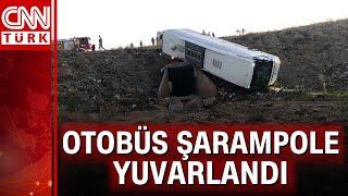 Erzurum'da feci kaza! Otobüs şarampole yuvarlandı: 3 ölü, 21 yaralı
