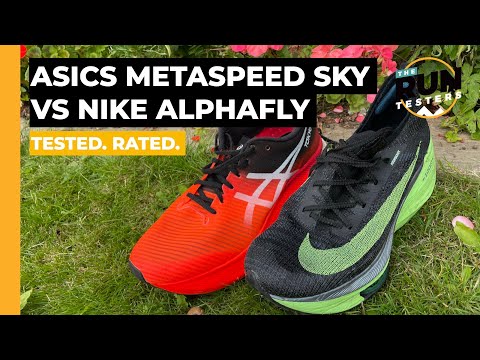 Nike Air Zoom Alphafly NEXT% vs Asics Metaspeed Sky - YouTube