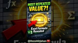 Excel Formula Finds Most Repeated Value - MODE.SNGL #excel