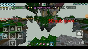 playing Hive skywars using autoclicker custom server || 50 sub son