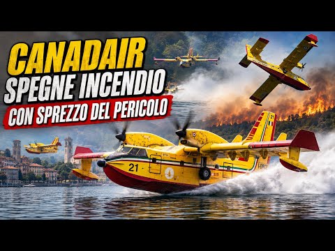 Video Canadair Spegne Incendio sul Lago dOrta Con Enorme Coraggio