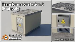 Transformatorstation 5 Highpoly