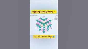 64-Star Tetrahedron ✨ | Sacred Geometry Secrets #shorts #sacredgeometry #geometricart #geometry