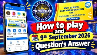 Hello BPCL App KBC Season 18 Audience Pass | September 9, 2026 | How to Play and Question Answer screenshot 2