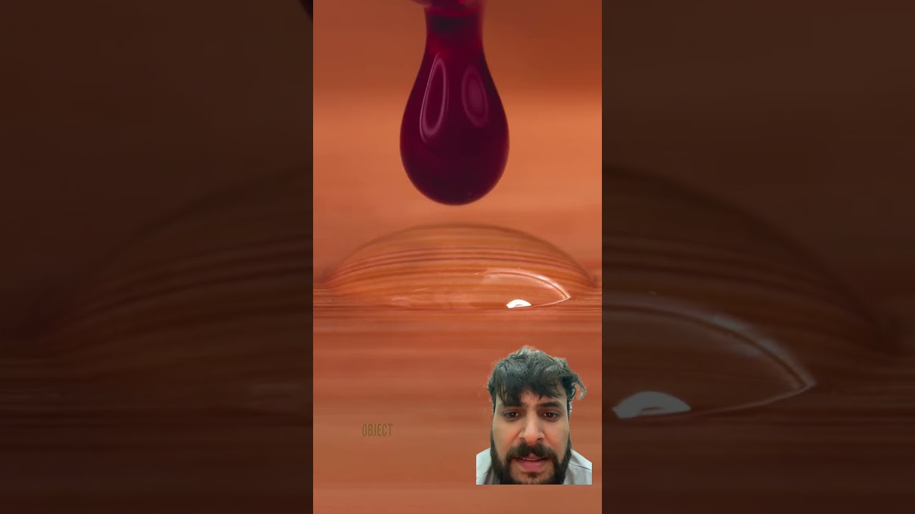 Water of drop & ink mixing 